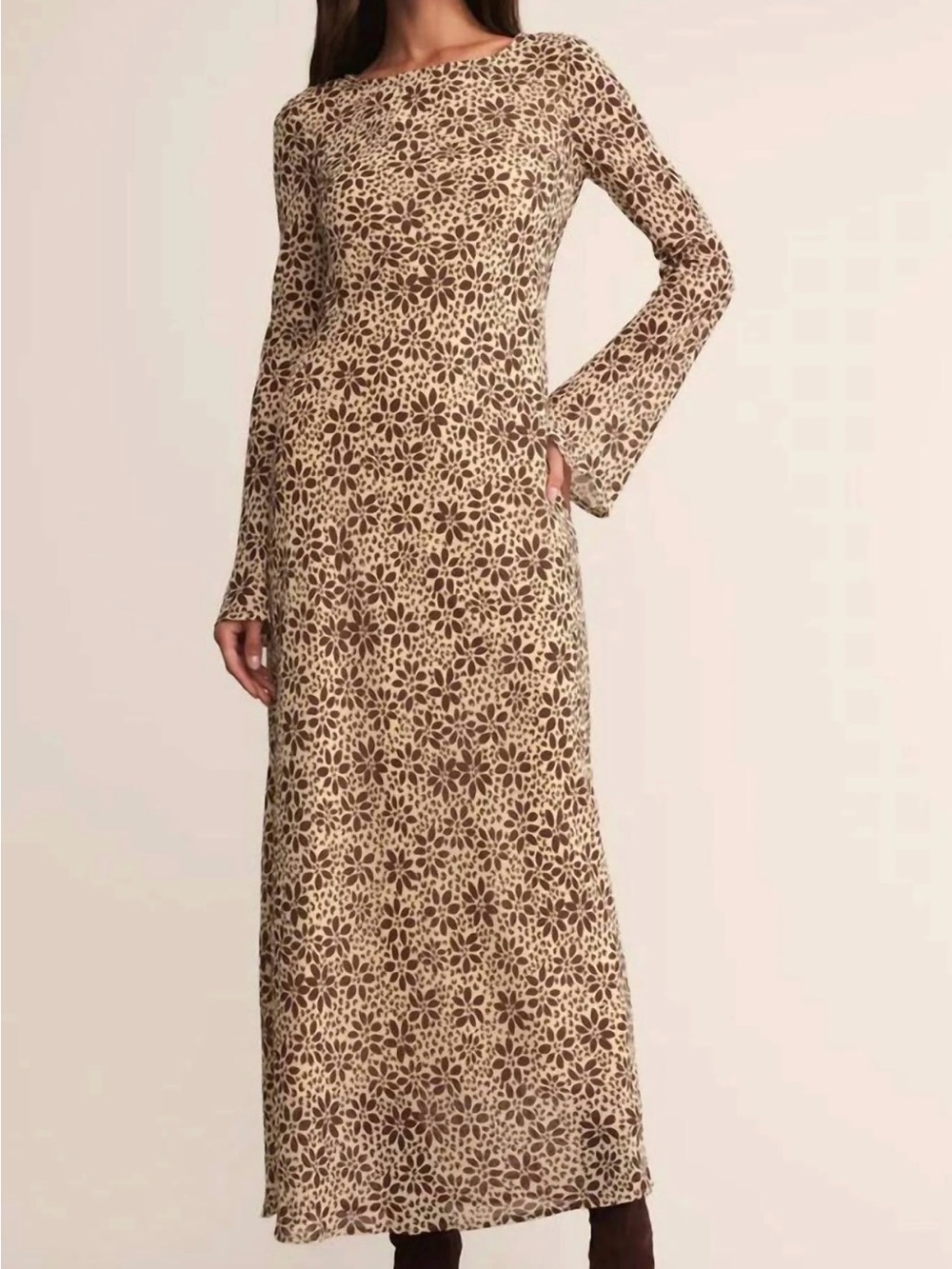 Z Supply Audrey Floral Maxi Dress Bell Sleeve NWOT